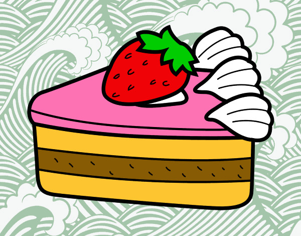 Dibujo Tarta de fresas pintado por ALEPRONDA
