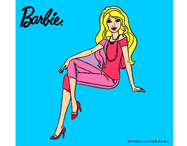 Dibujo Barbie moderna pintado por cuite
