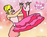 Dibujo Barbie y su vestido de ballet pintado por sarita22
