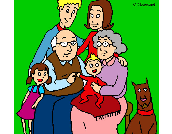 Dibujo Familia pintado por debora2100