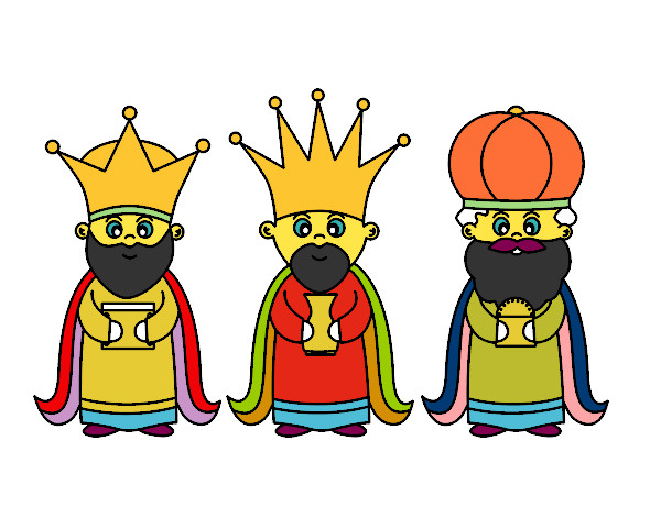 Dibujo Los 3 Reyes Magos pintado por auxim
