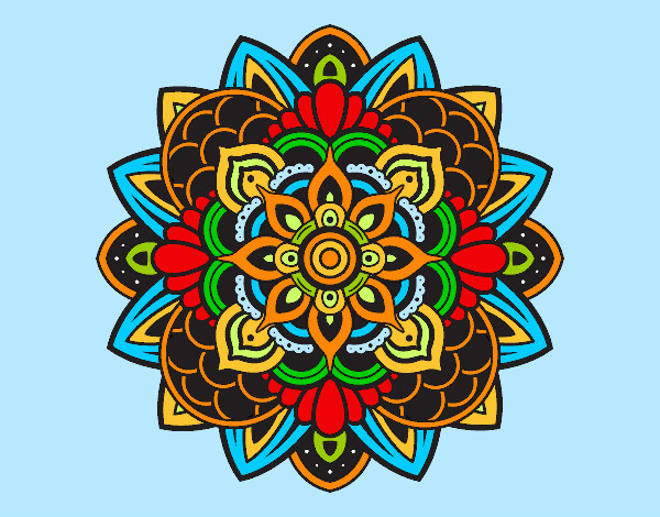 Dibujo Mandala decorativa pintado por silvia10