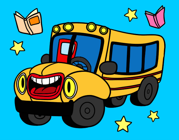 Dibujo Autobús animado pintado por abcd123