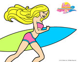 Dibujo Barbie corre al agua pintado por Afurcita