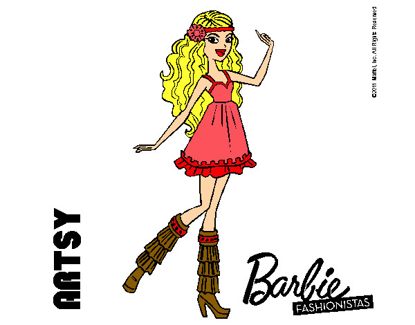 Dibujo Barbie Fashionista 1 pintado por SofyGeek
