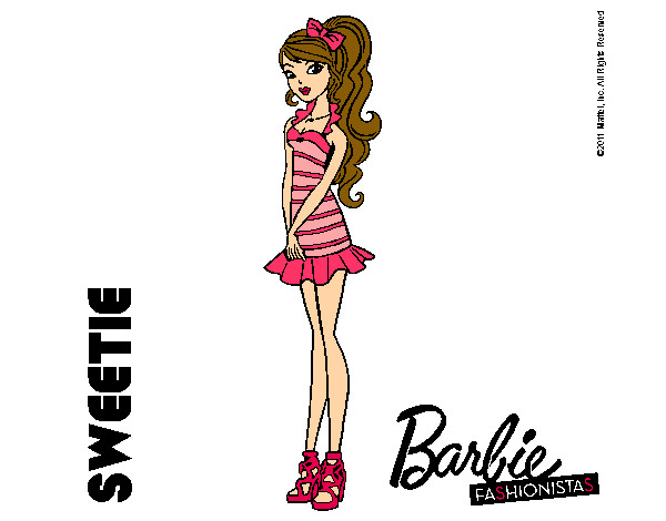 Dibujo Barbie Fashionista 6 pintado por SofyGeek