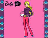 Dibujo Barbie piloto de motos pintado por linda01