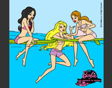 Dibujo Barbie y sus amigas pintado por MariGaby1
