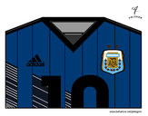Dibujo Camiseta del mundial de fútbol 2014 de Argentina pintado por dhjcfkjgjl