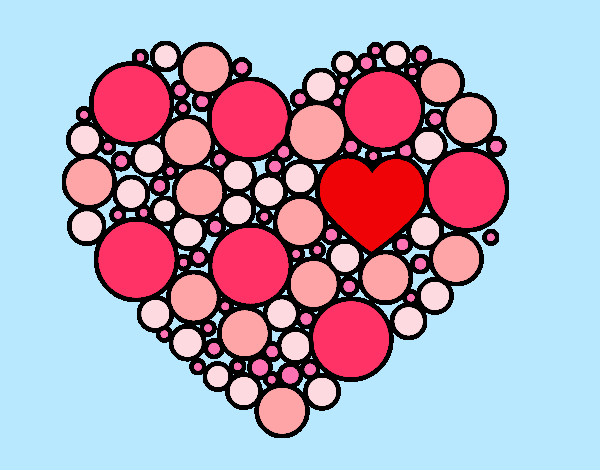 Dibujo Corazón de círculos pintado por SofyGeek
