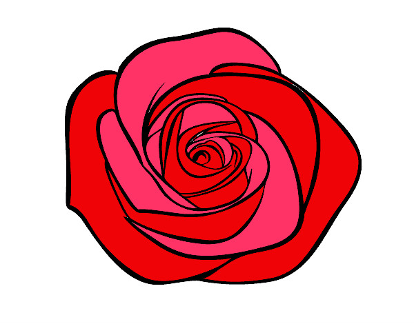 Dibujo Flor de rosa pintado por valen10324
