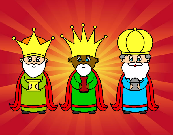 Dibujo Los 3 Reyes Magos pintado por mariamerin