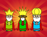 Dibujo Los 3 Reyes Magos pintado por mariamerin
