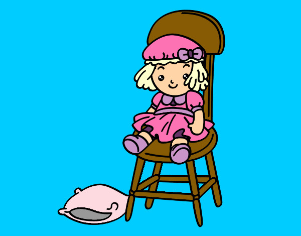 Dibujo Muñeca sentada pintado por mairta 