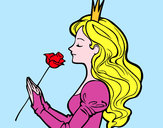 Dibujo Princesa y rosa pintado por Sofi999