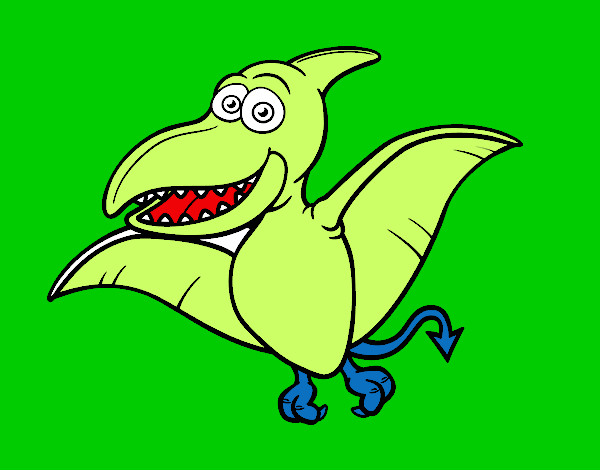 Dibujo Pterosaurio pintado por Helkin