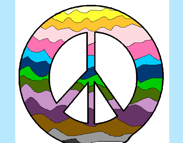 Dibujo Símbolo de la paz pintado por MDEM06