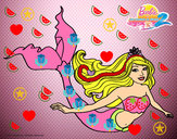Dibujo Sirena contenta pintado por JuliaLuna