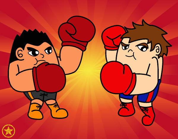 Dibujo Combate de boxeo pintado por DJgohan