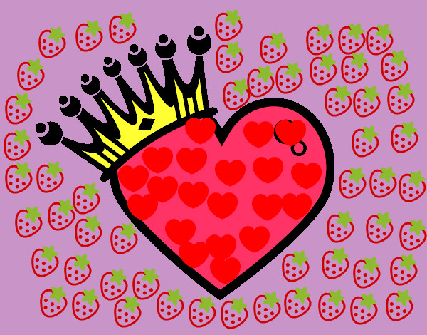 Dibujo Corazón coronado pintado por LUCIARC
