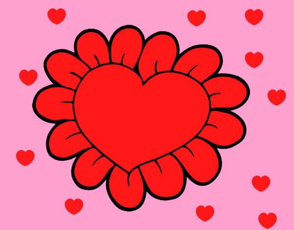 Corazón flor