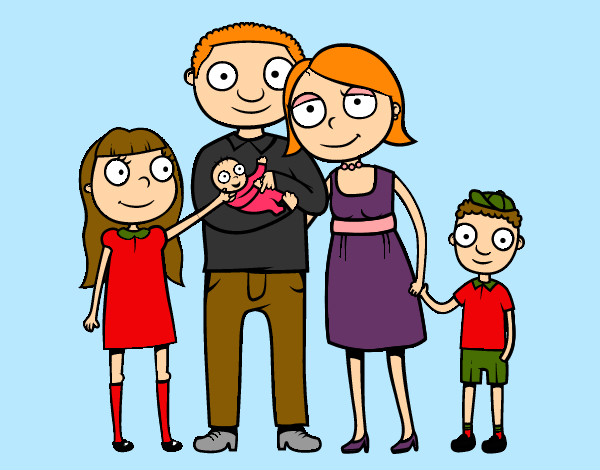 Dibujo Familia unida pintado por agu999