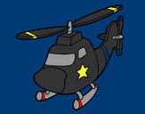 Dibujo Helicóptero con una estrella pintado por jhoandanie
