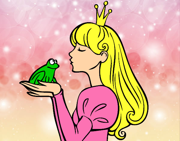 Dibujo La princesa y la rana pintado por hermanit
