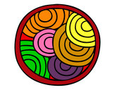 Dibujo Mandala circular pintado por ismaelcs
