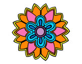Dibujo Mándala con forma de flor weiss pintado por PaolitaSua