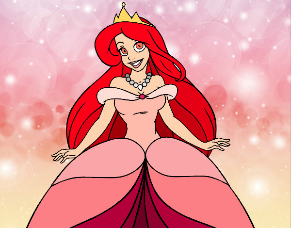 Dibujo Princesa Ariel pintado por yuerina