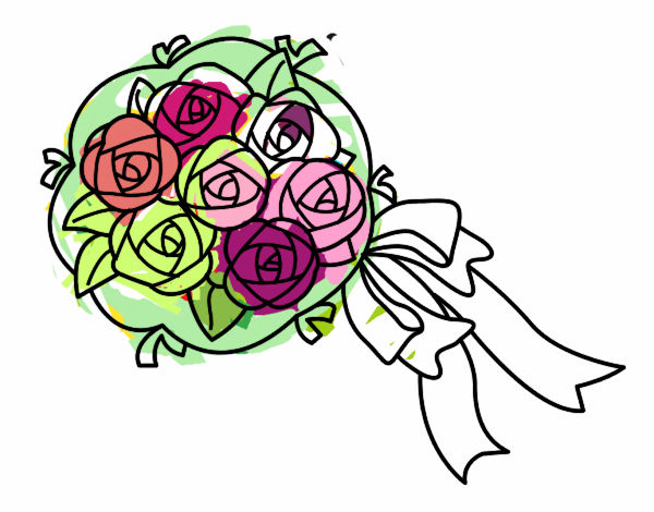 Dibujo Ramo de gardenias pintado por ZATCHEL  