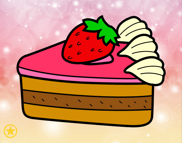 Dibujo Tarta de fresas pintado por DJgohan