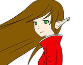 Dibujo Chica elfo pintado por AiIen12