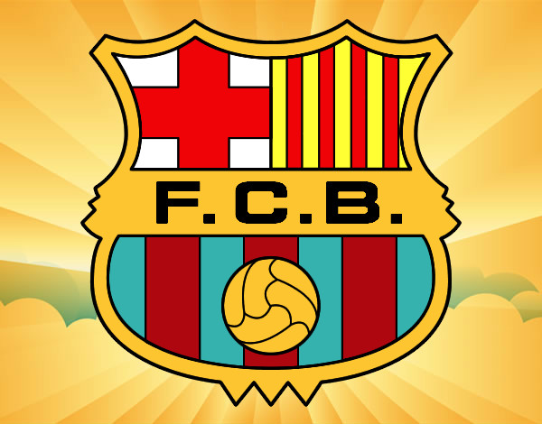 Dibujo Escudo del F.C. Barcelona pintado por anto22