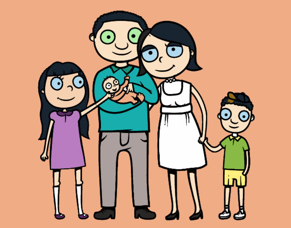 Dibujo Familia unida pintado por ZATCHEL  
