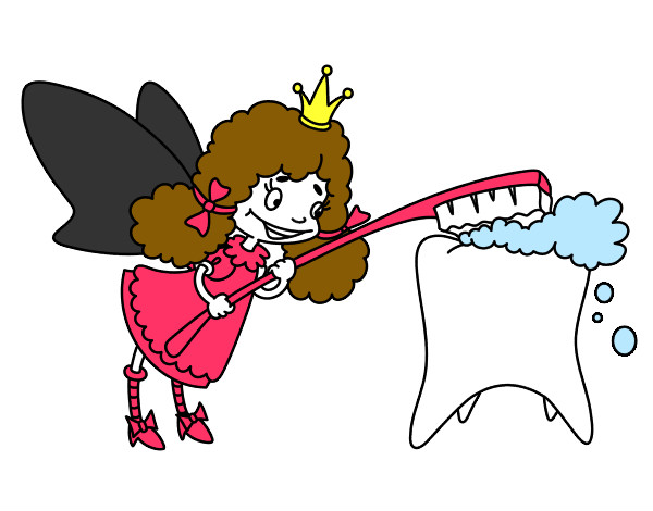 Dibujo Hada de los dientes pintado por  evelyn17