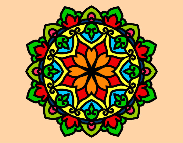 Dibujo Mandala celta pintado por pilarrosar