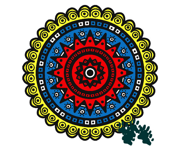Dibujo Mandala étnica pintado por marielys12
