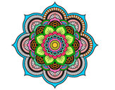 Dibujo Mandala flor oriental pintado por rooz