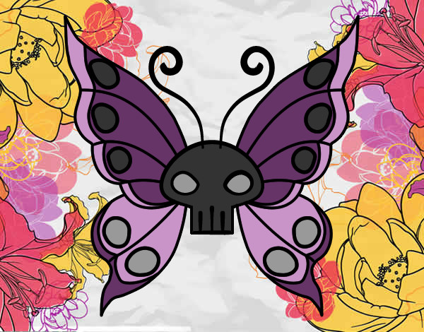 Dibujo Mariposa Emo pintado por ziiz