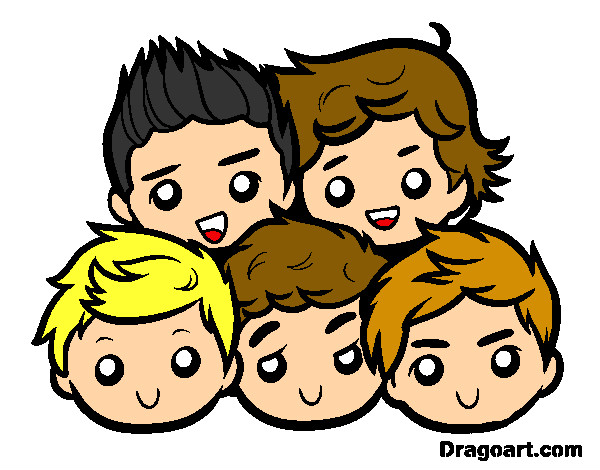 Dibujo One Direction 2 pintado por VILLY