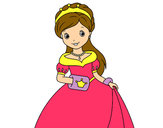Dibujo Princesa de gala pintado por lauradani