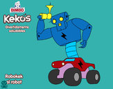 Dibujo Robokek el robot pintado por Osobal