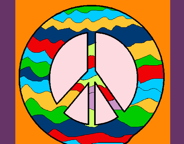 Dibujo Símbolo de la paz pintado por lauracar