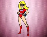 Dibujo Superheroina pintado por emanuel11