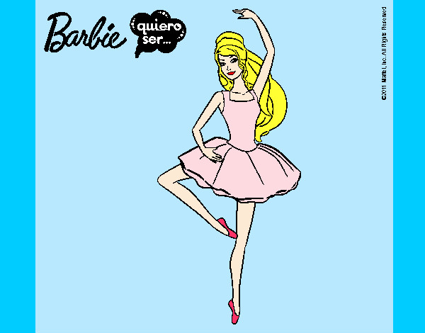Dibujo Barbie bailarina de ballet pintado por jacquiii