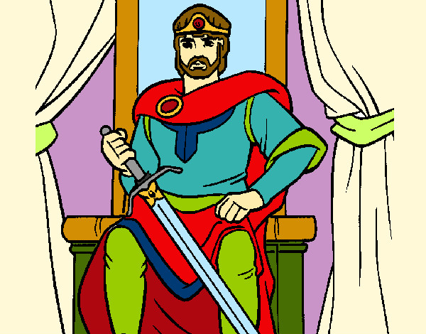 Dibujo Caballero rey pintado por Sandrita02