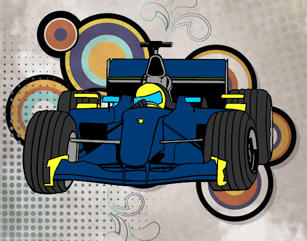 Dibujo Coche de F1 pintado por ALE2008