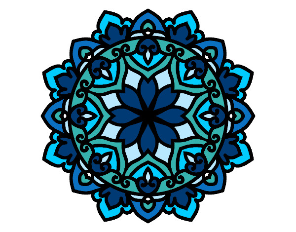 Dibujo Mandala celta pintado por ester2